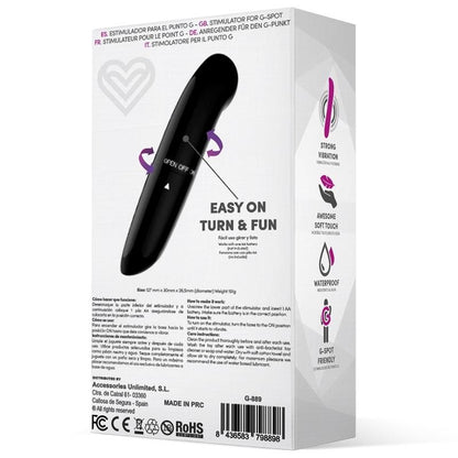 Vibratore Punto G 12 cm Easy Quick Nero