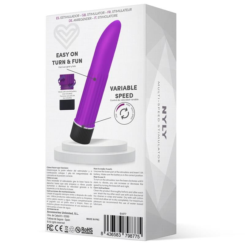 Vibratore Classico 13 cm Viola