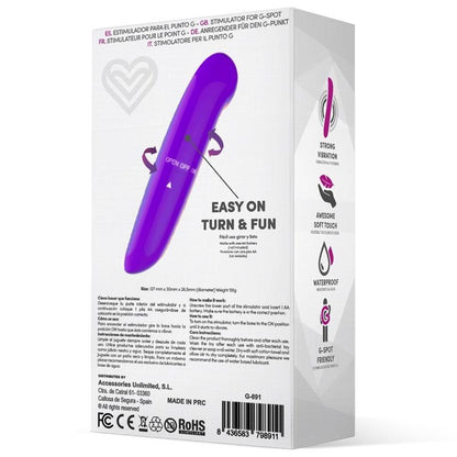 Vibratore Punto G 12 cm Easy Quick Viola