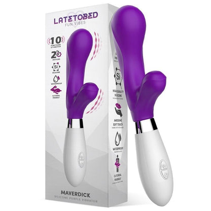 Vibratore Rabbit Silicone 21 cm Maverdick Viola