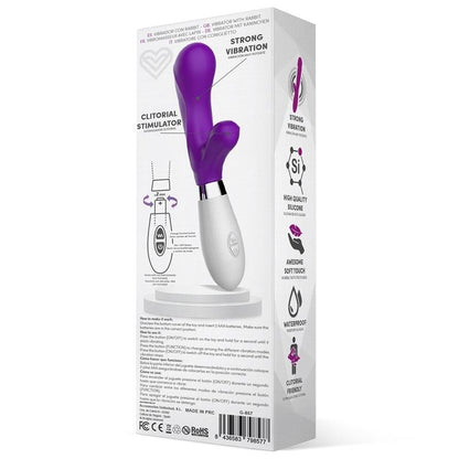 Vibratore Rabbit Silicone 21 cm Maverdick Viola