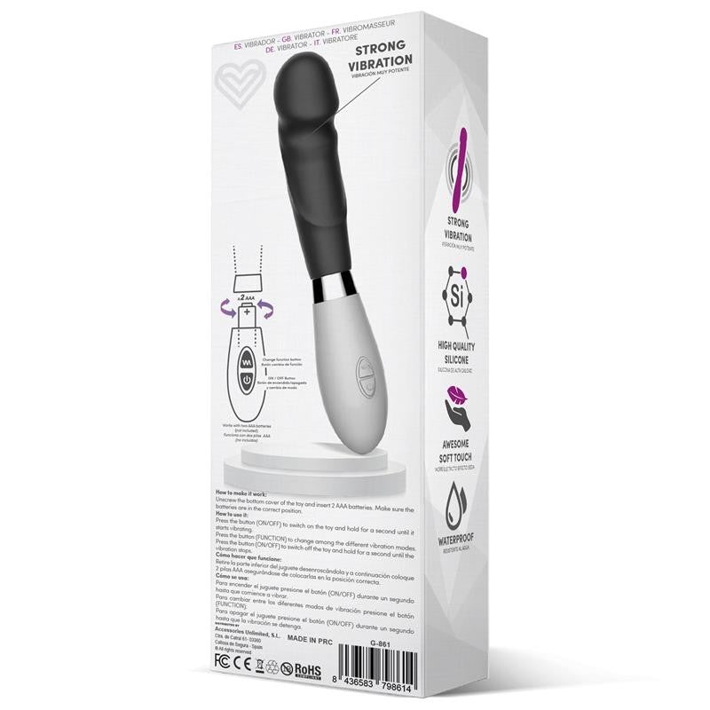 Vibratore per Donna 20 cm Louver Nero