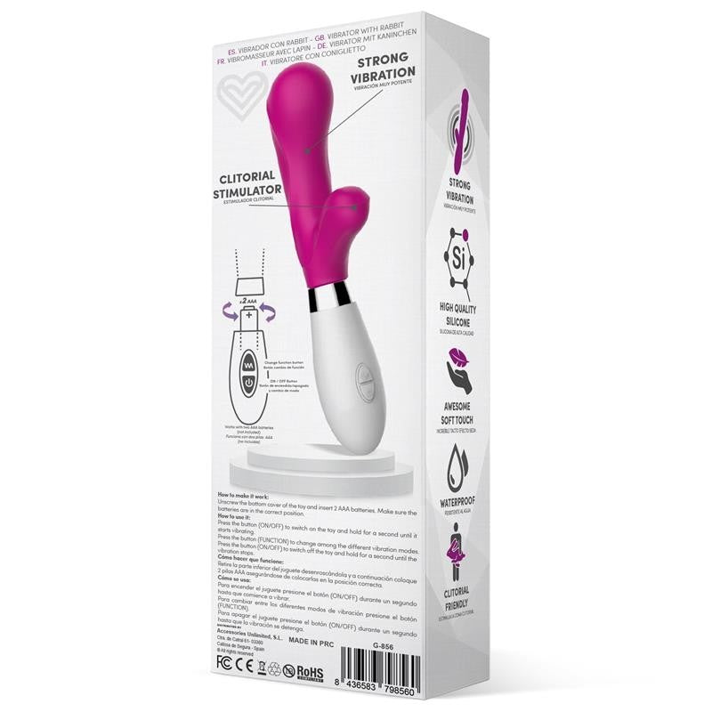 Vibratore Rabbit Silicone 21 cm Maverdick