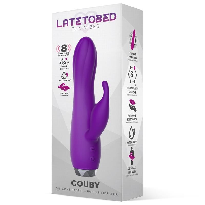 Vibratore Rabbit Silicone 16 cm Viola
