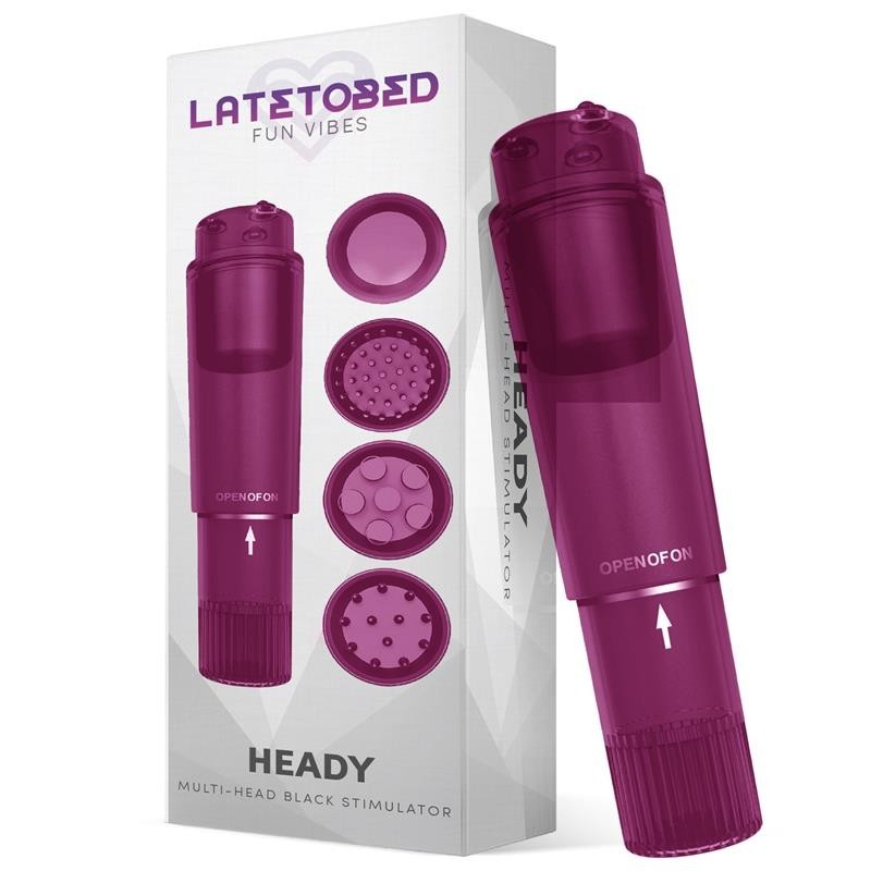Vibratore Clitoride 10 cm Multi-Head Viola