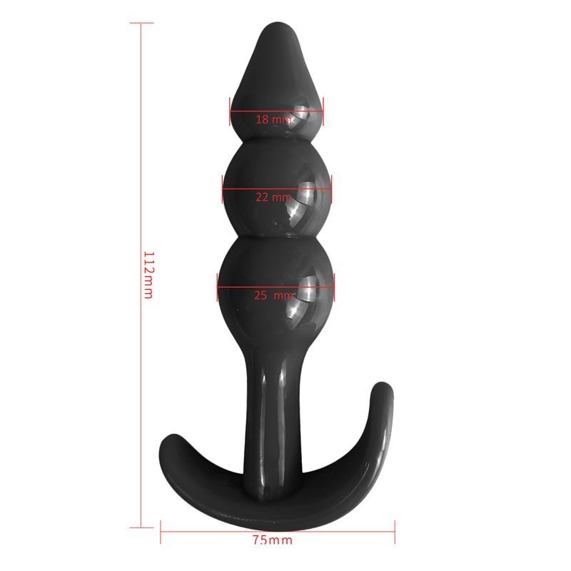 Plug Anale Con Sfere 11 cm Gevil