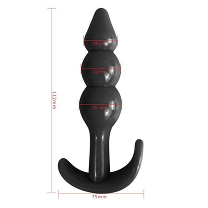 Plug Anale Con Sfere 11 cm Gevil