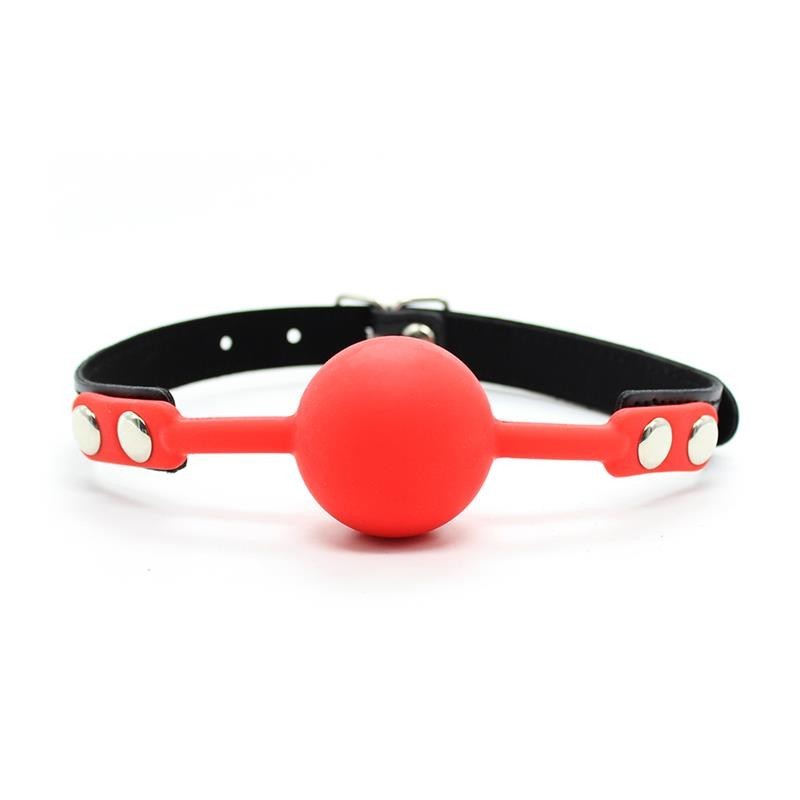 Pallina per Bocca Silicone 4 cm Rossa