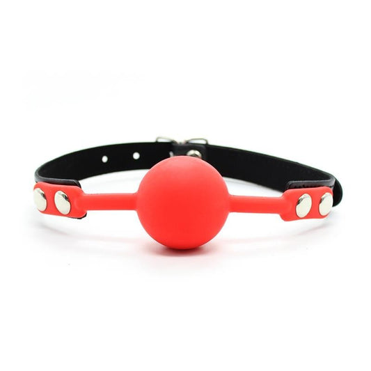 Pallina per Bocca Silicone 4 cm Rossa
