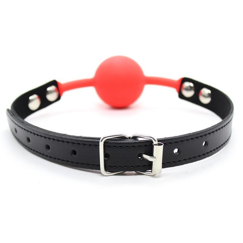 Pallina per Bocca Silicone 4 cm Rossa