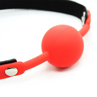 Pallina per Bocca Silicone 4 cm Rossa