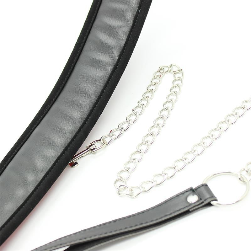 Collare Bondage Imbottito Nero