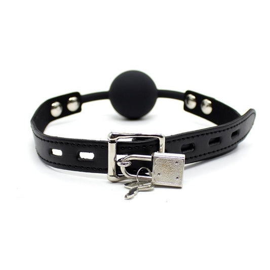 Ball Gag Silicone 4 cm Nera