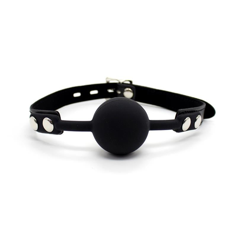 Ball Gag Silicone 4 cm Nera