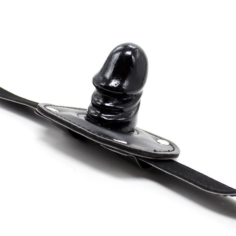 Ball Gag con Dildo 5 cm Nero