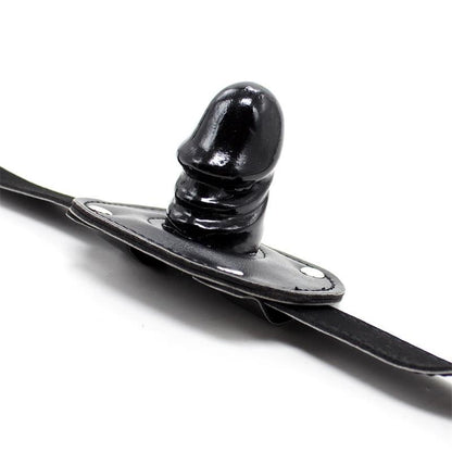 Ball Gag con Dildo 5 cm Nero