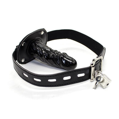 Ball Gag con Dildo 10 cm Nero