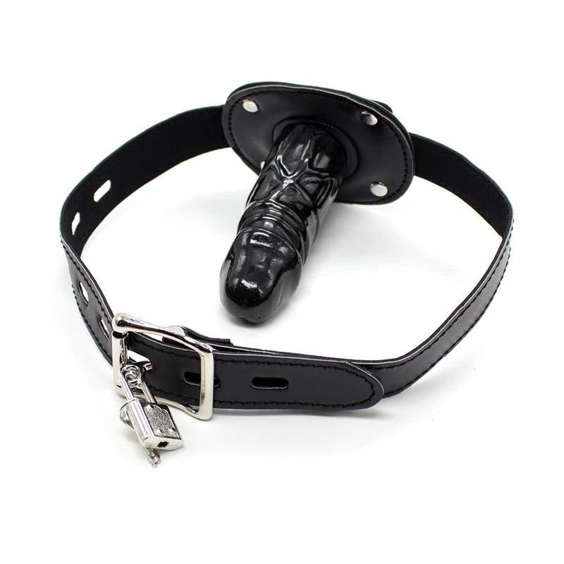Ball Gag con Dildo 10 cm Nero