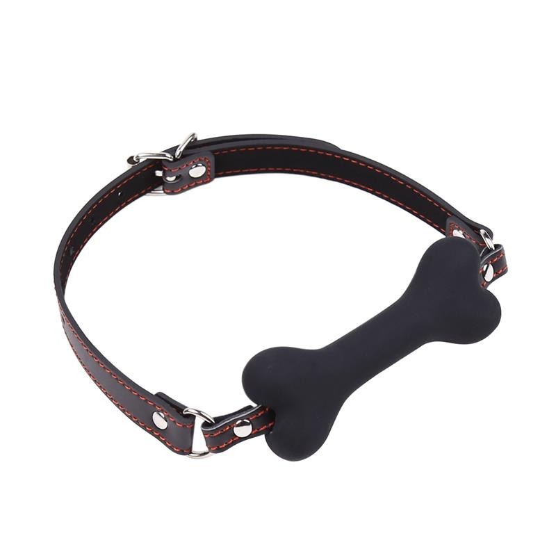 Bone Gag Nera in Silicone