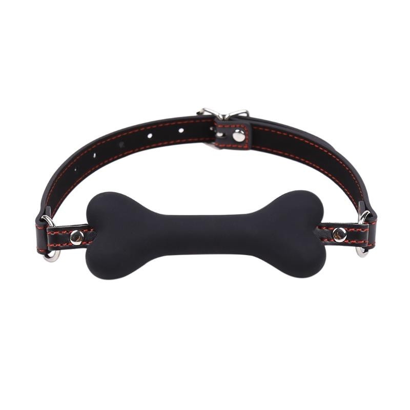 Bone Gag Nera in Silicone
