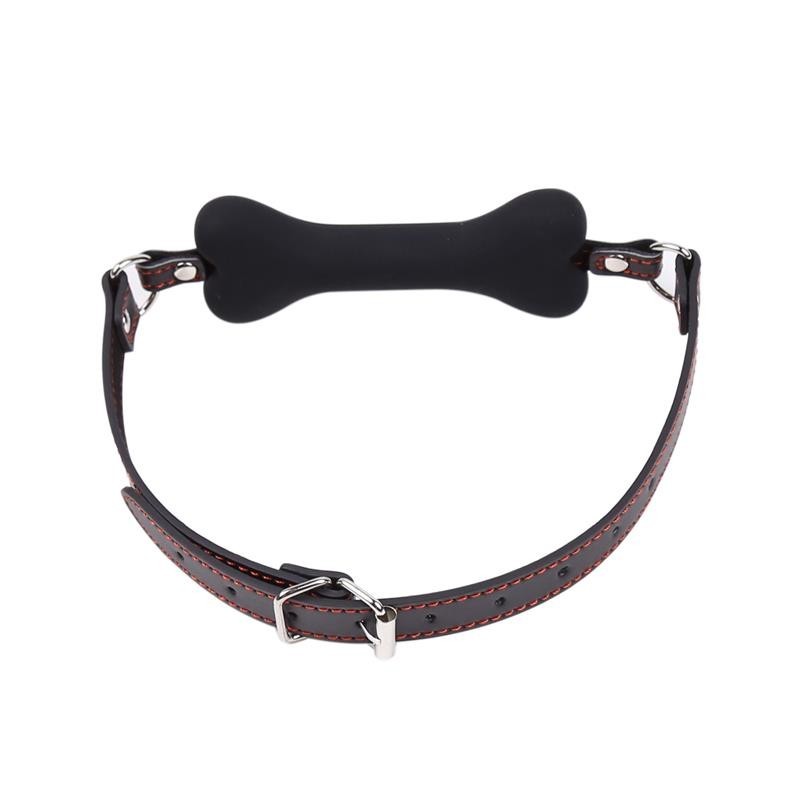 Bone Gag Nera in Silicone