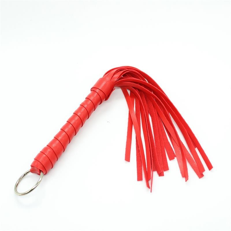 Piccolo Frustino Bondage 28 cm Flogger Rosso