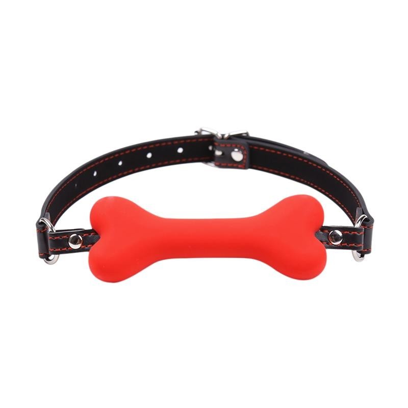 Bone Gag Rossa in Silicone