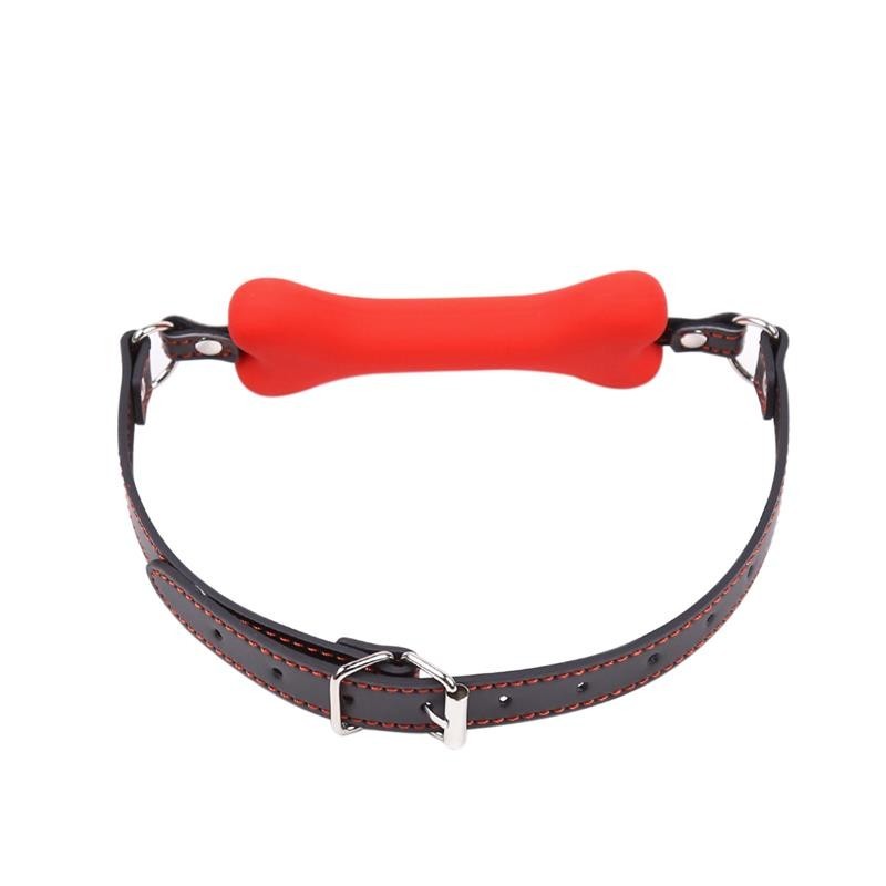 Bone Gag Rossa in Silicone