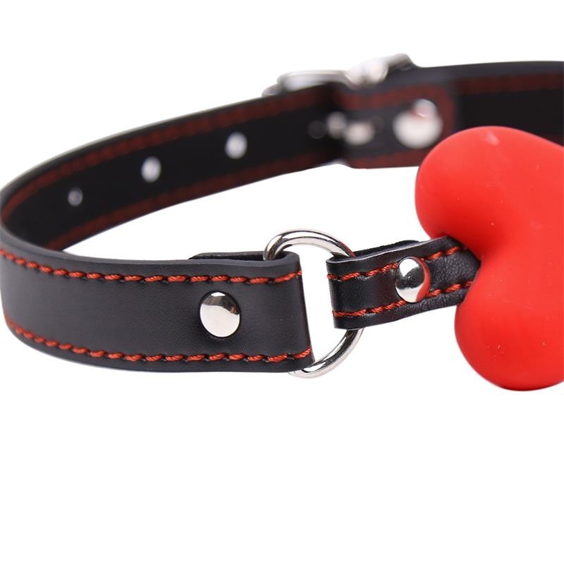 Bone Gag Rossa in Silicone