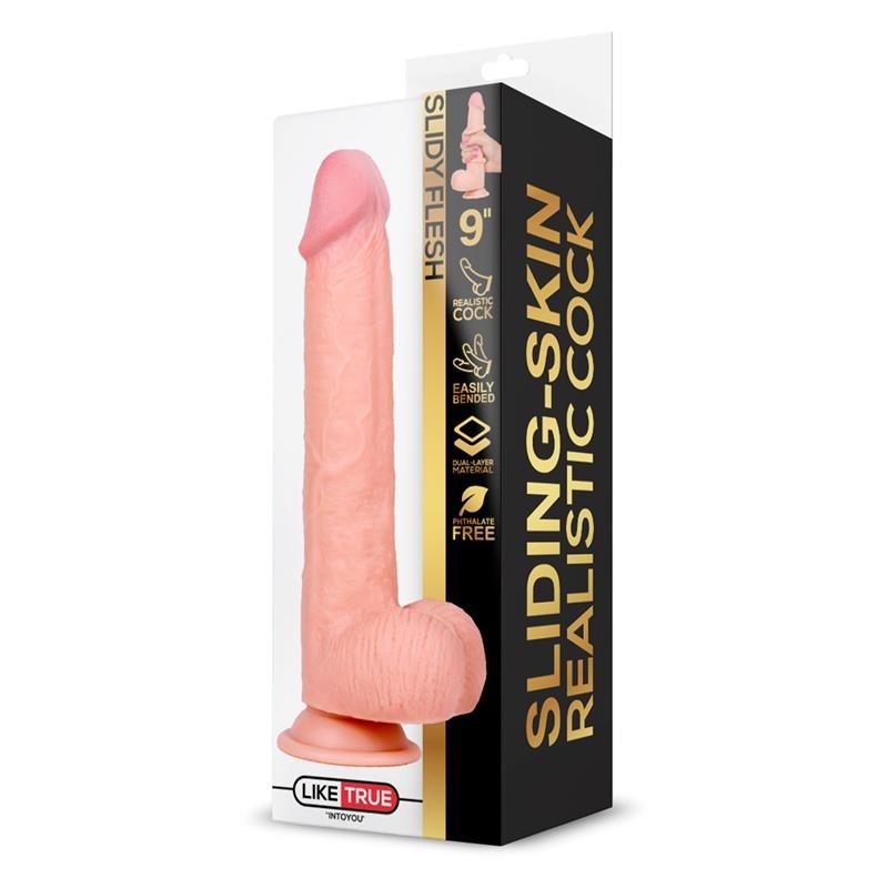 Dildo Realistico Pelle Scorrevole 22 cm LikeTrue