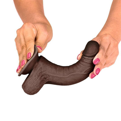 Dildo Nero Pelle Scorrevole 17 cm LikeTrue