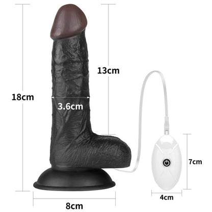 Strapon Vibrante 18 cm Nero Ingen
