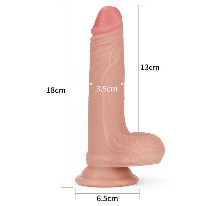 Dildo Realistico 18 cm Silicone Liquido 7
