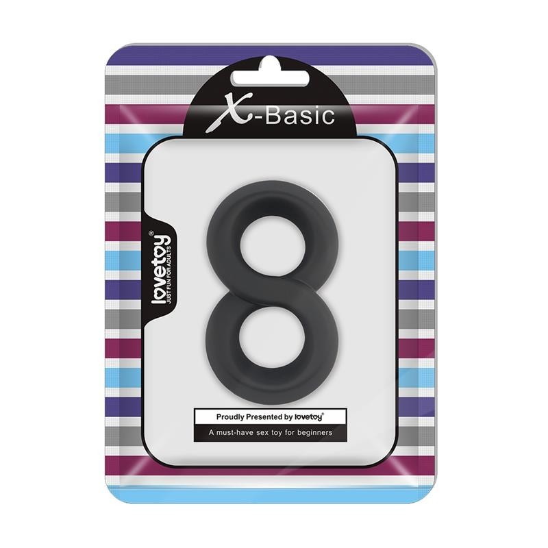 Cock Ring Doppio X-Basic Nero