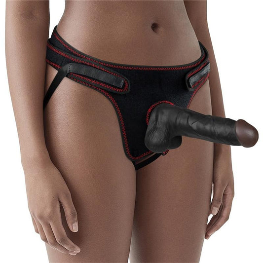 Strapon con Dildo Nero 19 cm Ingen
