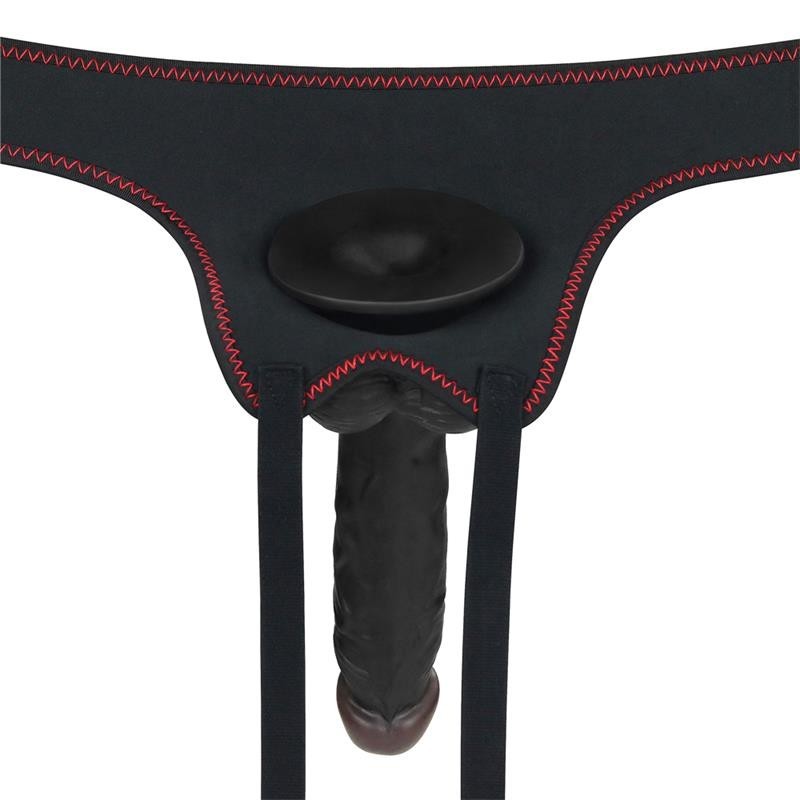 Strapon con Dildo Nero 19 cm Ingen