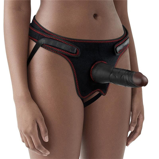Strap On con Dildo Nero 19 cm Ingen