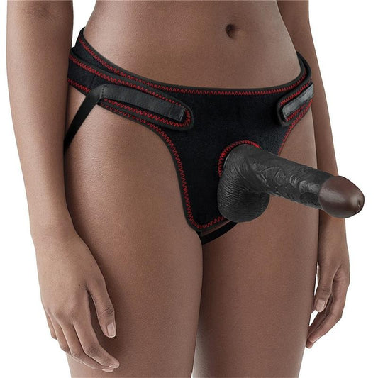 Strap On con Dildo Nero 17 cm Ingen