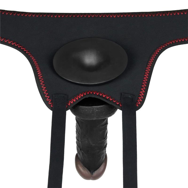 Strap On con Dildo Nero 17 cm Ingen