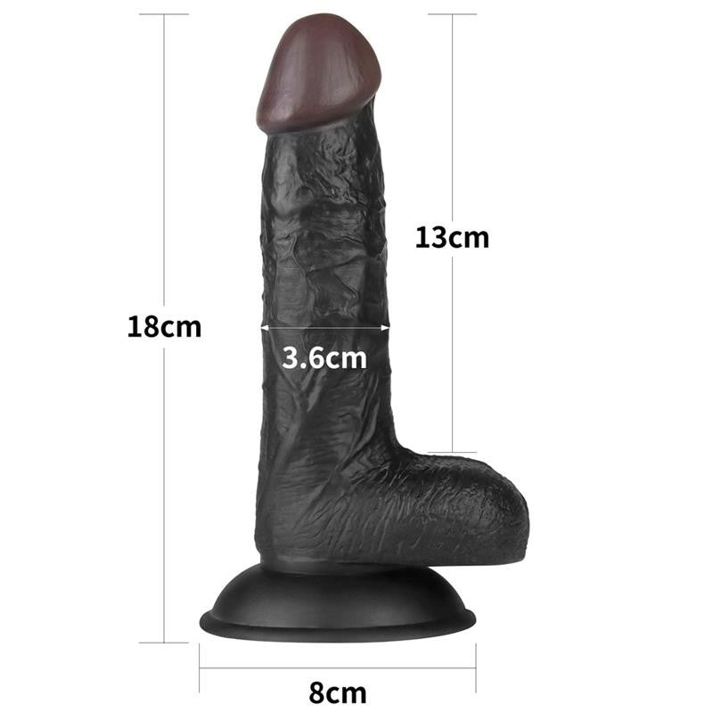 Strap On con Dildo Nero 17 cm Ingen