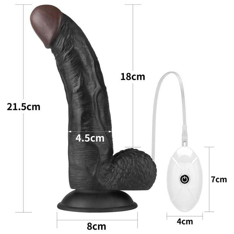 Strapon Vibrante 21 cm Nero Ingen