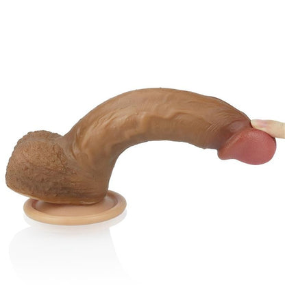 Dildo Nero 22 cm Silicone Liquido 8,5