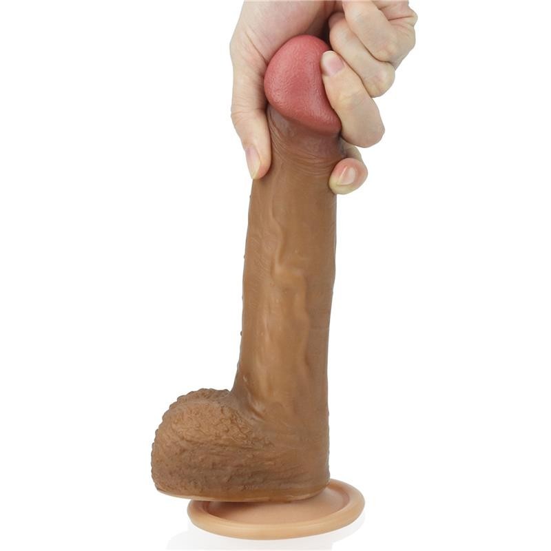 Dildo Nero 22 cm Silicone Liquido 8,5