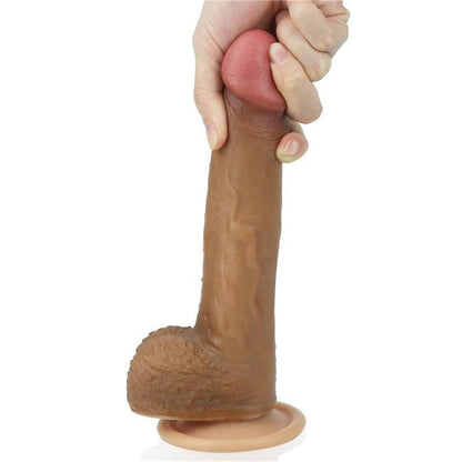 Dildo Nero 22 cm Silicone Liquido 8,5