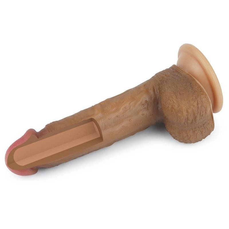 Dildo Nero 22 cm Silicone Liquido 8,5