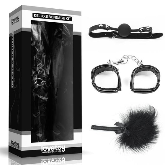 Kit Bondage 3 pezzi Deluxe Black