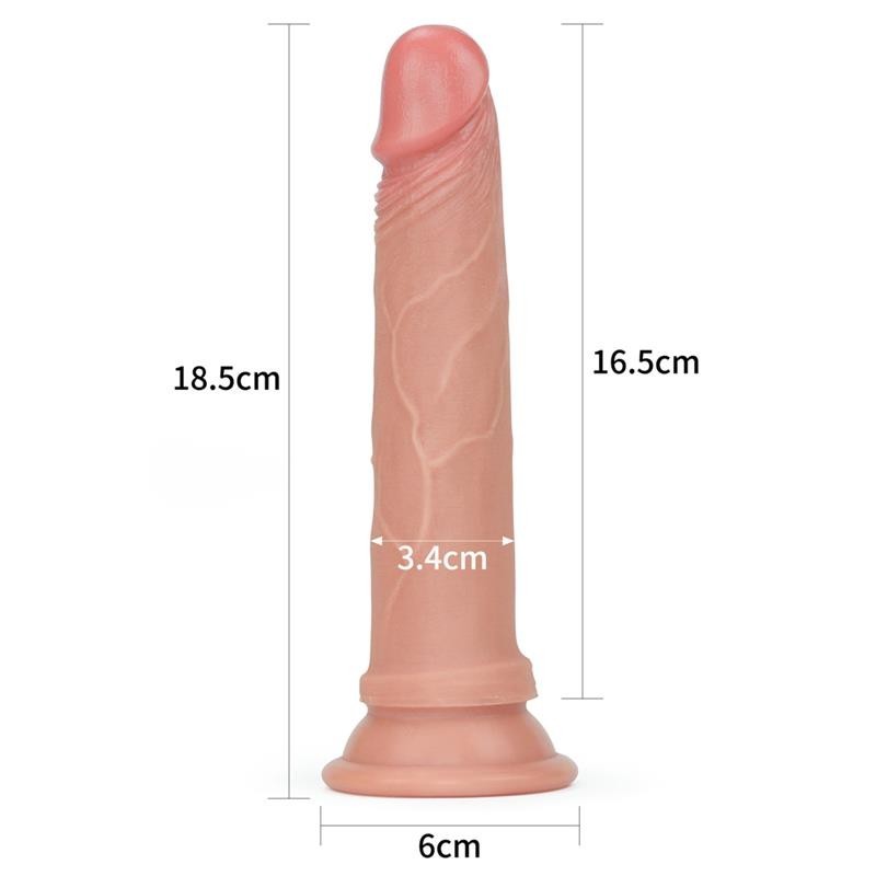 Dildo Realistico 18 cm Silicone Liquido 7