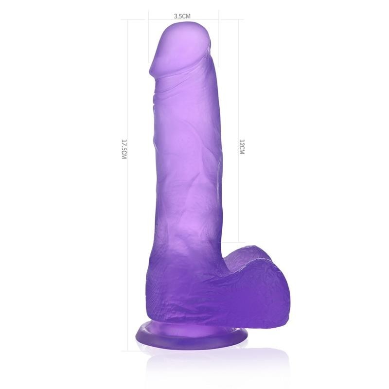 Dildo Jelly 17 cm Studs Viola 7
