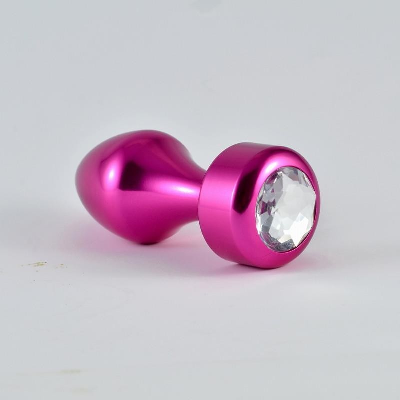 Gioiello Anale Acciaio 8 cm Fucsia