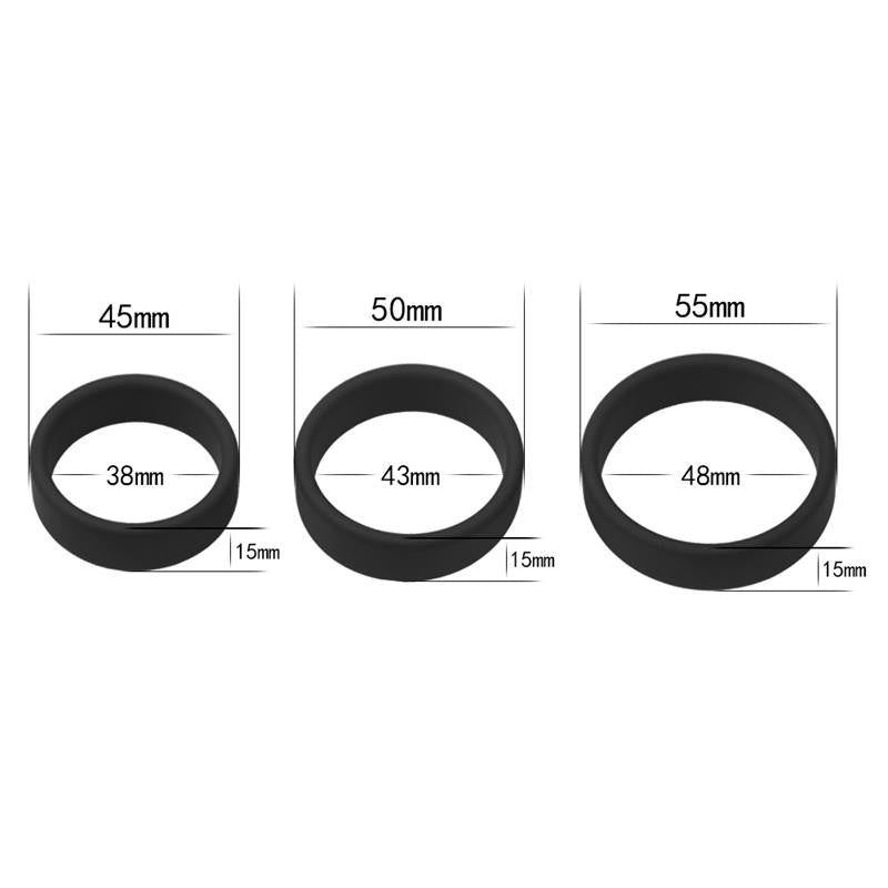3 Cock Ring Fascia in Silicone